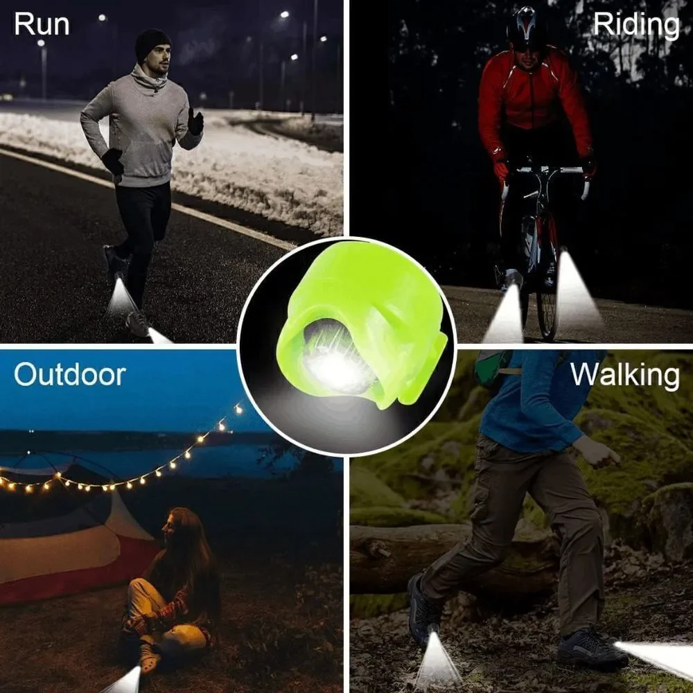 2Pcs LED Headlights for Croc Adults and Kids - Hiking, Dog Walking & Camping Gea